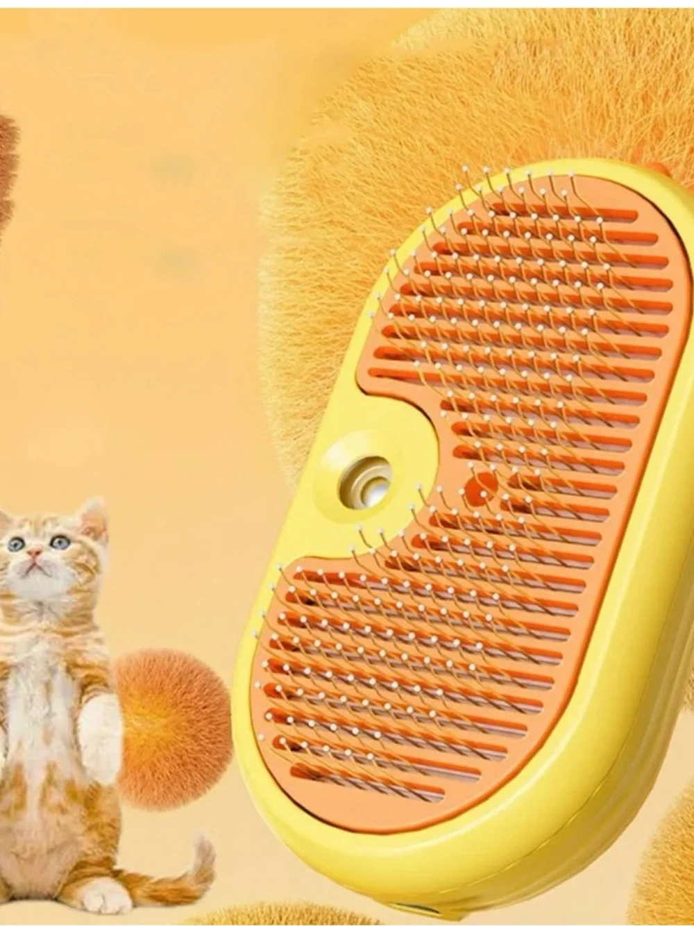 Rechargeable 3-in-1 Steamy Pet Brush Cleanser Set of 2